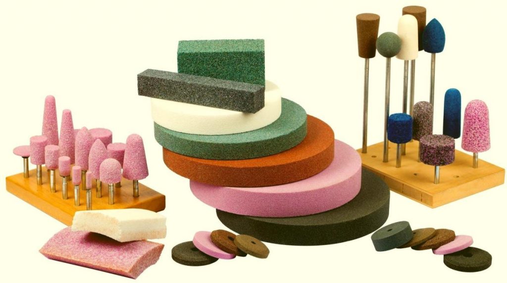 Different size and type of grinding wheel